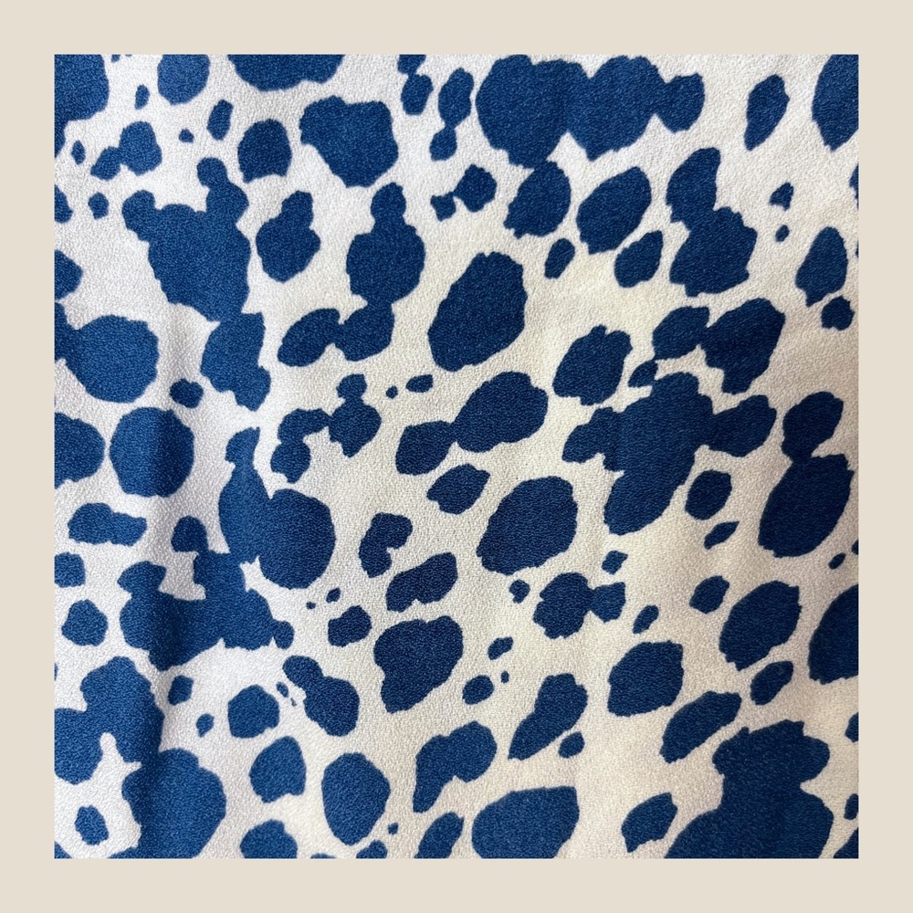 Reformation Humphrey Mini Dress in Rainey Blue - Size 4 - Picture 12 of 13